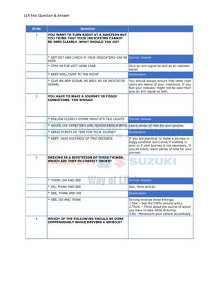 Llr test english_totalquestions | PDF