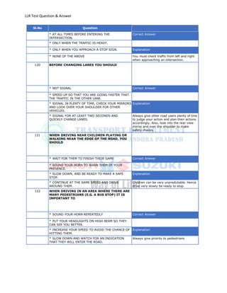 Llr test english_totalquestions | PDF