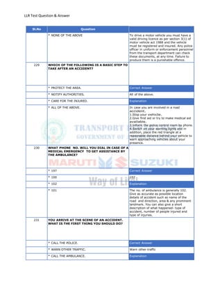 Llr test english_totalquestions | PDF