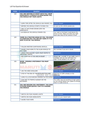 Llr test english_totalquestions | PDF