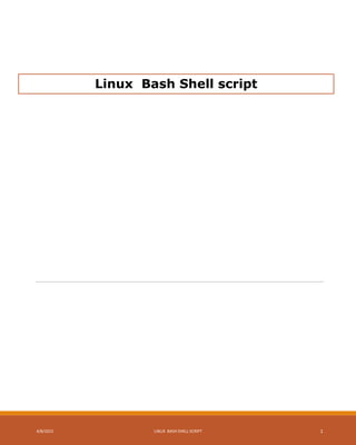 Linux Shell Scripting | PDF