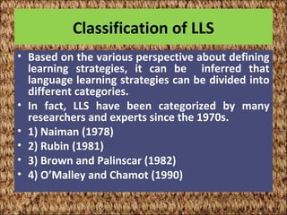 Language Learning Strategies | PPT