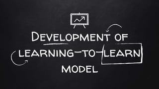 Development of
learning-to-learn
model
 