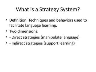 LLS_Strategy_PPT.pptx language learning strategies | PPTX