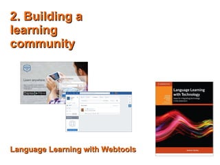 2. Building a2. Building a
learninglearning
communitycommunity
Language Learning with WebtoolsLanguage Learning with Webtools
 