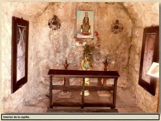 Interior de la capilla.
 