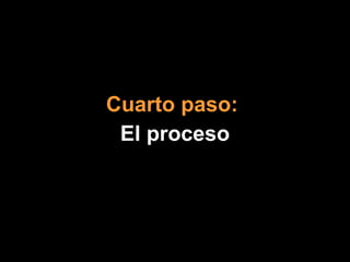 Cuarto paso:   El proceso 