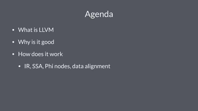 Llvm Overview Ppt Llvm Overview Ppt