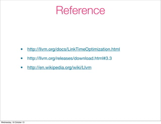 LLVM Compiler - Link Time Optimization | PDF