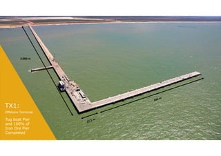 3.000 m
         3.000 m




TX1:
Offshore Terminal

Tug boat Pier
and 100% of
Iron Ore Pier
Completed
 