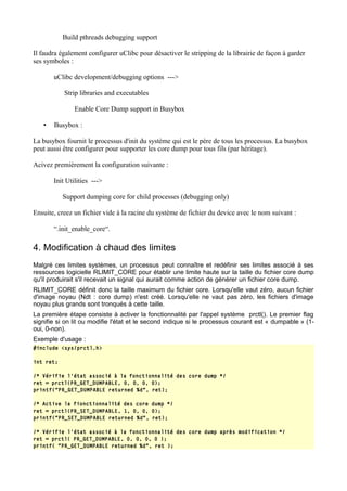 utilisation des core dump sous linux | PDF