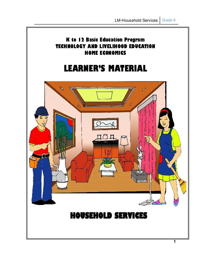 Lm household services-grade_9_1st and 2nd quarter