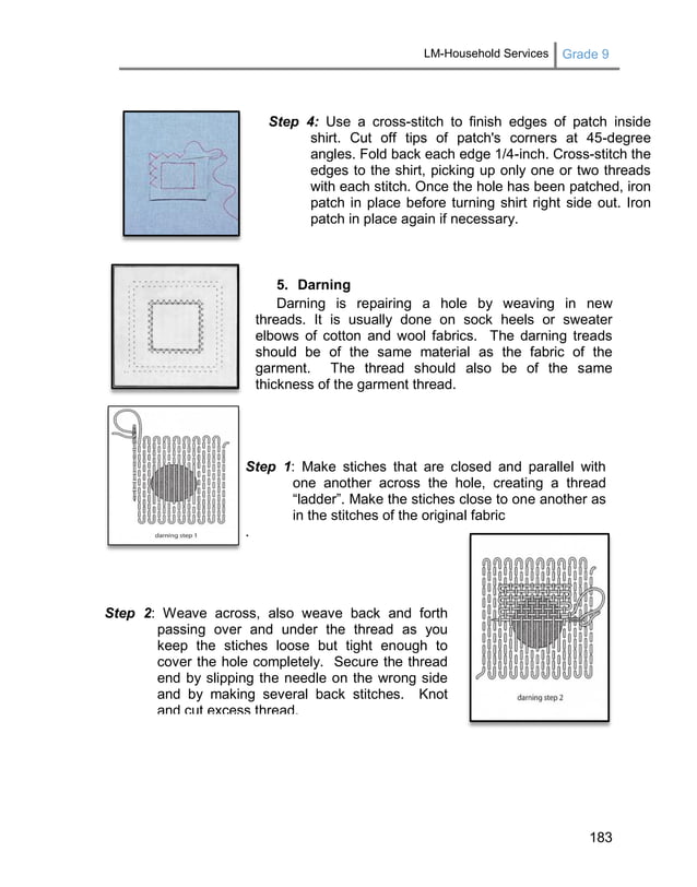Lm household services-grade_9_3rd and 4th quarter