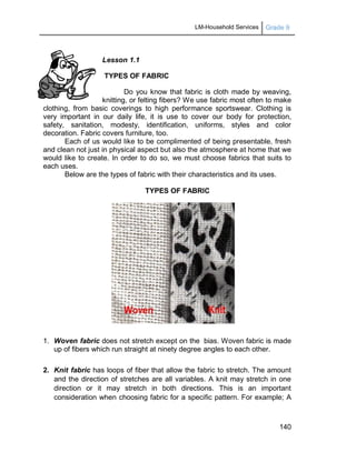 Lm household services-grade_9_3rd and 4th quarter | PDF