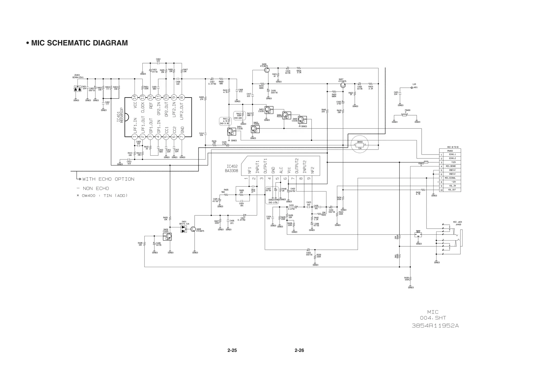• MIC SCHEMATIC DIAGRAM




                          2-25   2-26
 