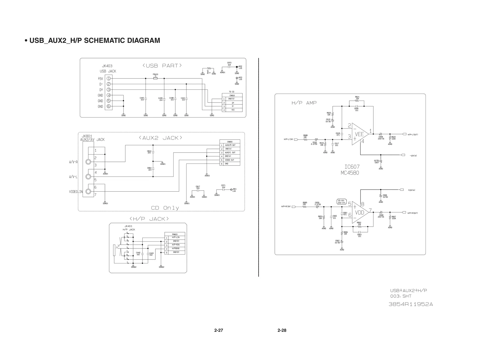 • USB_AUX2_H/P SCHEMATIC DIAGRAM




                                   2-27   2-28
 