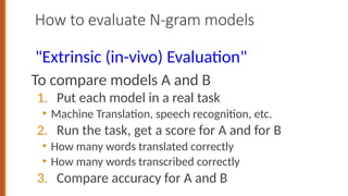 Language model in nature language processing | PPTX