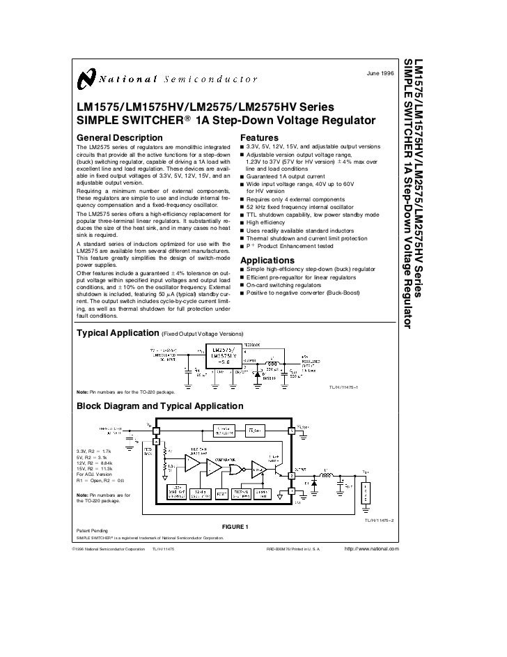 LM2575 Voltage Regulator Datasheet
