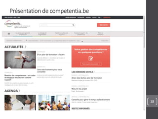 Présentationde competentia.be
18
 
