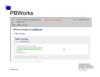 Pbworks LMA-SF 2010 PBWorks Presentation | PDF
