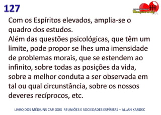 LIVRO DOS MÉDIUNS CAP. XXIX REUNIÕES E SOCIEDADES ESPÍRITAS – ALLAN KARDEC
 