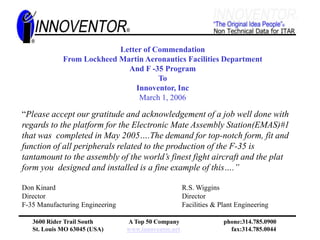 Recognition of consecutive successful delivery performance.