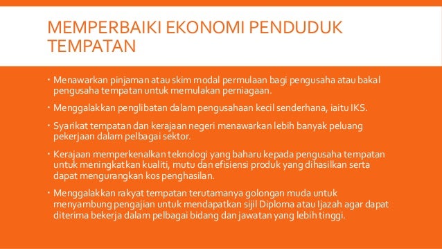 PEMBANGUNAN MAPAN DALAM ISLAM - NEGERI KAYA PENDUDUK 