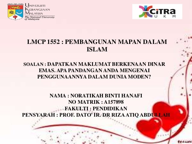 Lmcp 1552 Pembangunan Mapan Dalam Islam Dinar Emas