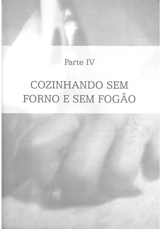 Parte IV

 COZINHANDO SEM
FORNO E SEM FOGÃO
 