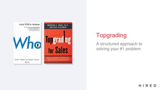 A structured approach to
solving your #1 problem
Topgrading
 