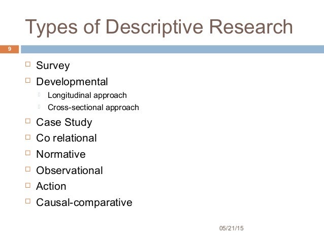 descriptive type research