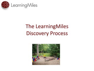 The LearningMiles
Discovery Process
 