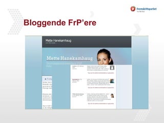 Bloggende FrP’ere 