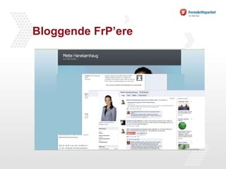 Bloggende FrP’ere 