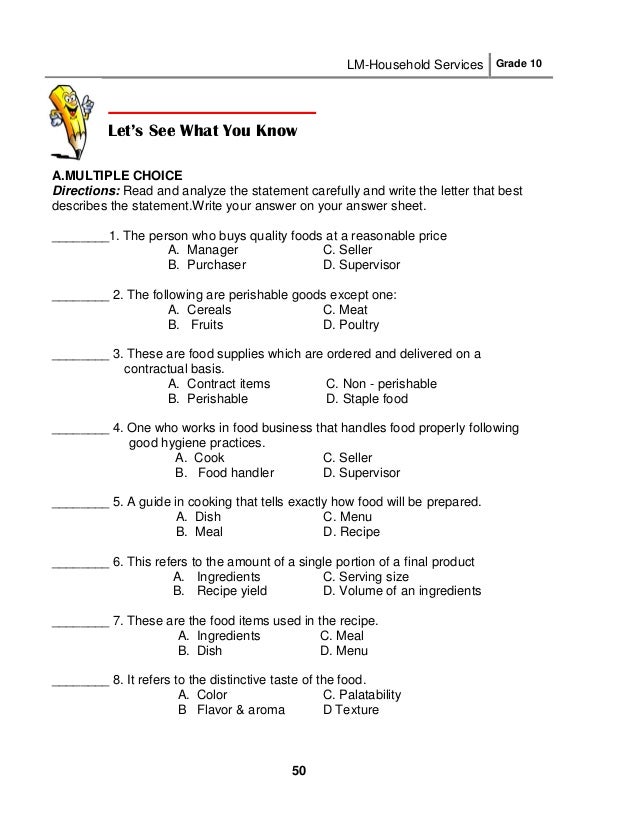 food handler questions and answers