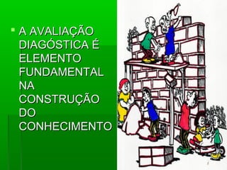  A AVALIAÇÃO
  DIAGÓSTICA É
  ELEMENTO
  FUNDAMENTAL
  NA
  CONSTRUÇÃO
  DO
  CONHECIMENTO
 