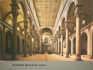 Brunelleschi. Iglesia de San Lorenzo