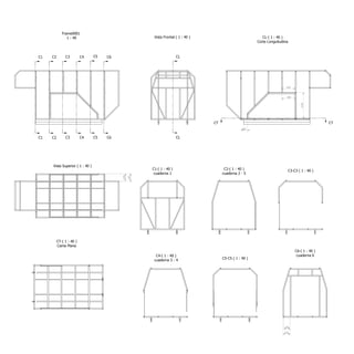 Carrocería FINAL
1 : 40
Frame0001
1 : 40 Vista Frontal ( 1 : 40 )
C4-( 1 : 40 )
cuaderna 3 - 4
C6-( 1 : 40 )
cuaderna 6
C2-( 1 : 40 )
cuaderna 2 - 5
C1-( 1 : 40 )
cuaderna 1
Vista Superior ( 1 : 40 )
CL-( 1 : 40 )
Corte Longuitudina
CT-( 1 : 40 )
Cama Plana
C3-C3 ( 1 : 40 )
C5-C5 ( 1 : 40 )
C4
C4
C6
C6
C2
C2
C1
C1
CL
CL
CTCT
C3
C3
C5
C5
285
325
160
1190
325
365
660
620
 