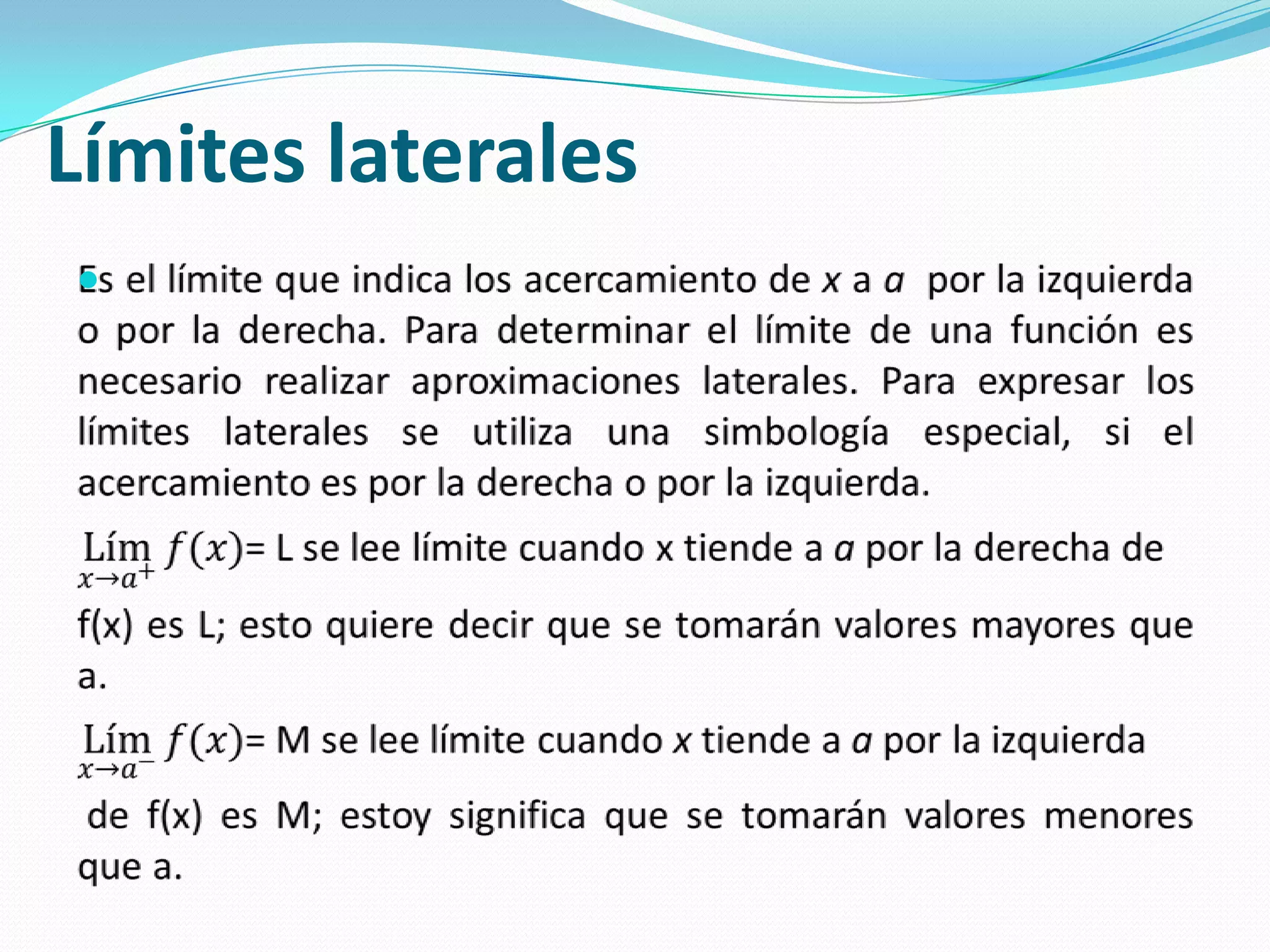 Límites laterales
