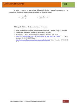 Límites de funciones | PDF | Descarga Gratuita