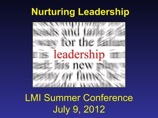 Nurturing Leadership at the Library | PPT