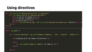 Using directives
_
 