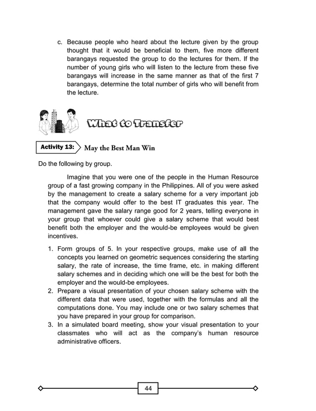 MATH GRADE 10 LEARNER'S MODULE