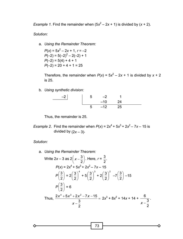 MATH GRADE 10 LEARNER'S MODULE
