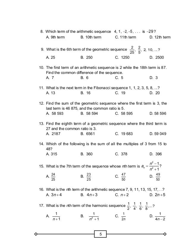 MATH GRADE 10 LEARNER'S MODULE