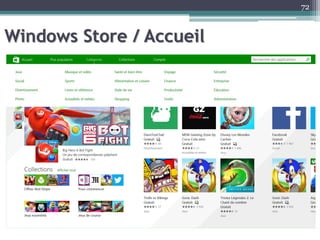 Windows Store / Accueil
72
 