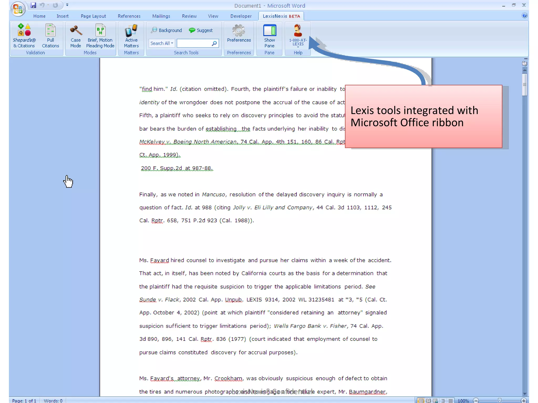 Lexis for Microsoft Office PPT