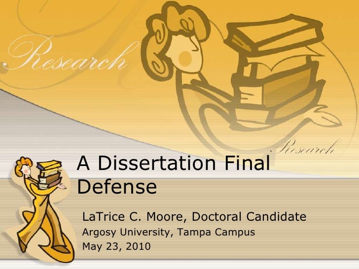 Dissertation oral defense powerpoint