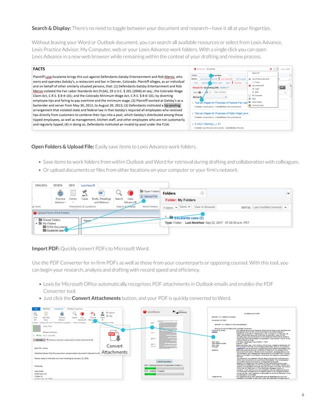 Lexis for Microsoft Office Overview Brochure PDF