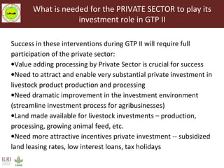 Livestock Master Plan (LMP): Roadmaps for the Ethiopia Growth and Transformation Plan (GTP II—2015-2020)